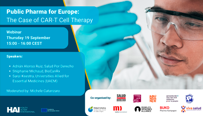 We Organised the Public Pharma for Europe Webinar 'The Case of CAR-T Cell Therapy'