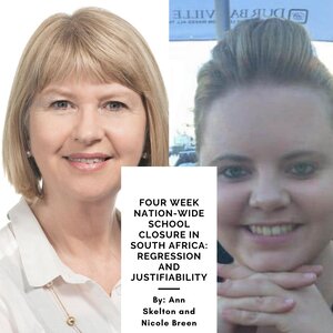 Four week nation-wide school closure in South Africa: Regression and Justifiability