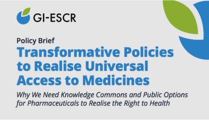 New Publication: Transformative Policies to Realise Universal Access to Medicines
