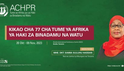 GI-ESCR at the 77th Ordinary Session of the ACHPR in Arusha, Tanzania 