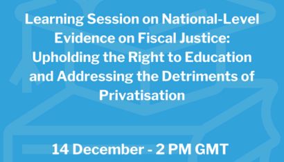 Expertos internacionales se reúnen para reflexionar sobre la importante correlación entre fiscalidad, educación y privatización  