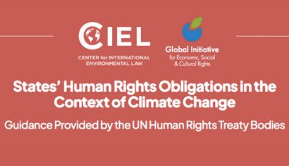 Update of the Synthesis Note on States’ Human Rights Obligations in the Context of Climate Change