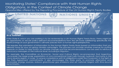 Monitoring States’ Compliance with their Human Rights Obligations, in the Context of Climate Change