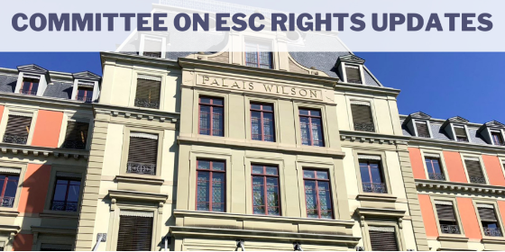 74° período de sesiones del CDESC