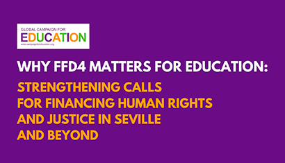 We Participated in the Learning Session 'Why FfD4 Matters for Education: Strengthening the Call for Financing Human Rights and Justice in Seville and Beyond'
